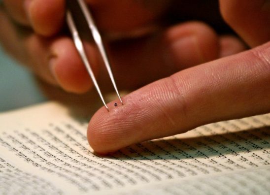 The smallest Bible in the world: Jerusalem nano Bible