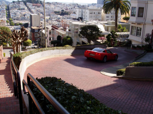 The most crooked street in the world: Lombard Street